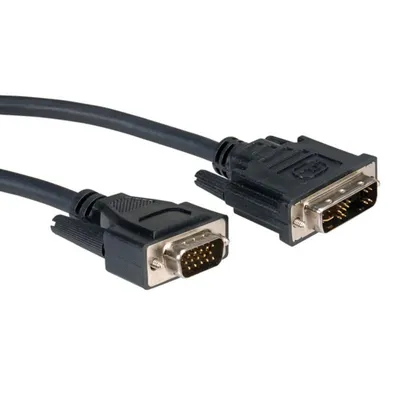 Videokabeladapter ROLINE 11.04.5450 5 m DVI-A auf VGA Schwarz