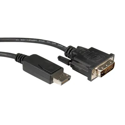 Videoadapterkabel ROLINE 11.04.5612 DisplayPort auf DVI 5 m Schwarz