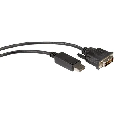Adapter Videokabel ROLINE 11.04.5771 1m DisplayPort auf DVI-D Schwarz