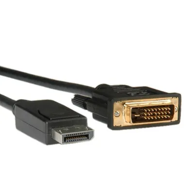 Video-Kabeladapter ROLINE 11.04.5774 5m DisplayPort auf DVI schwarz