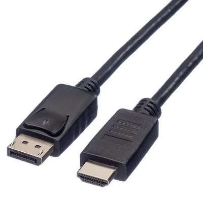 Videokabel-Adapter ROLINE 11.04.5783 4,5 m DisplayPort auf HDMI Schwarz