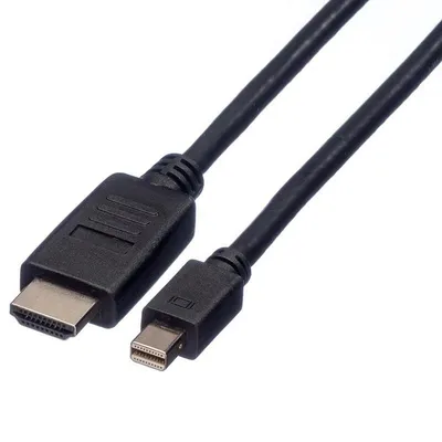 Adapterkabel ROLINE 11.04.5790 Mini DisplayPort auf HDMI 1 m Schwarz