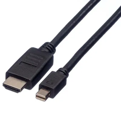 Adapter Videokabel ROLINE 11.04.5791 2m Mini DisplayPort HDMI Schwarz