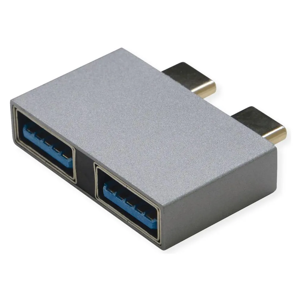 Roline USB3.2Gen2 Adapter, 10Gbit/s, 2xC(ST) - 2x A