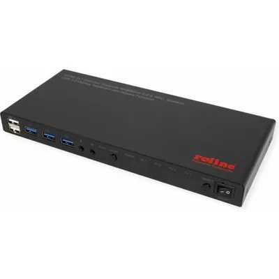 KVM-Switch Roline 4x1 HDMI USB 3.2 4K 60Hz mit USB-Hub