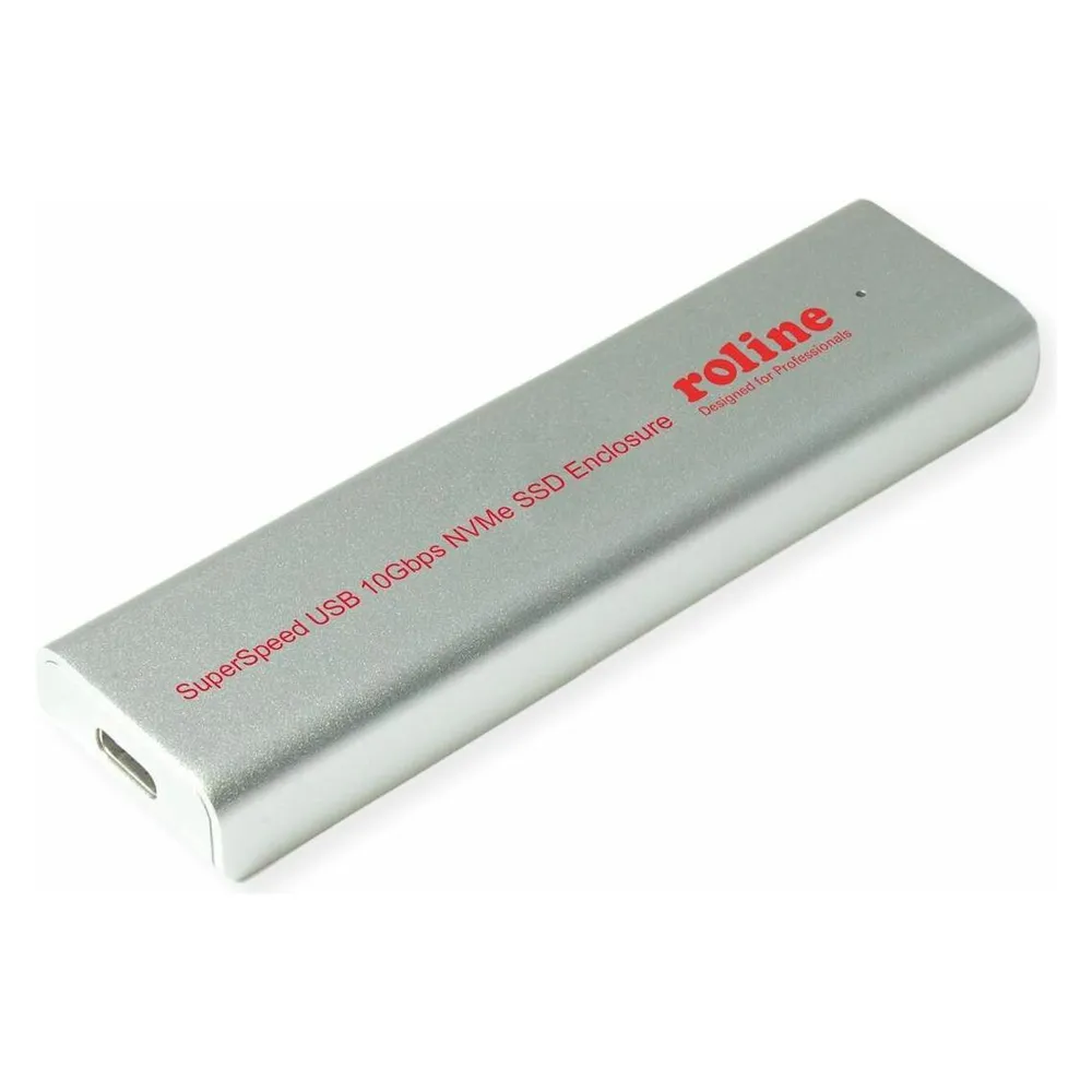 Roline Externes USB3.2G2 Typ C-Gehäuse fuer M.2 NVME SSD