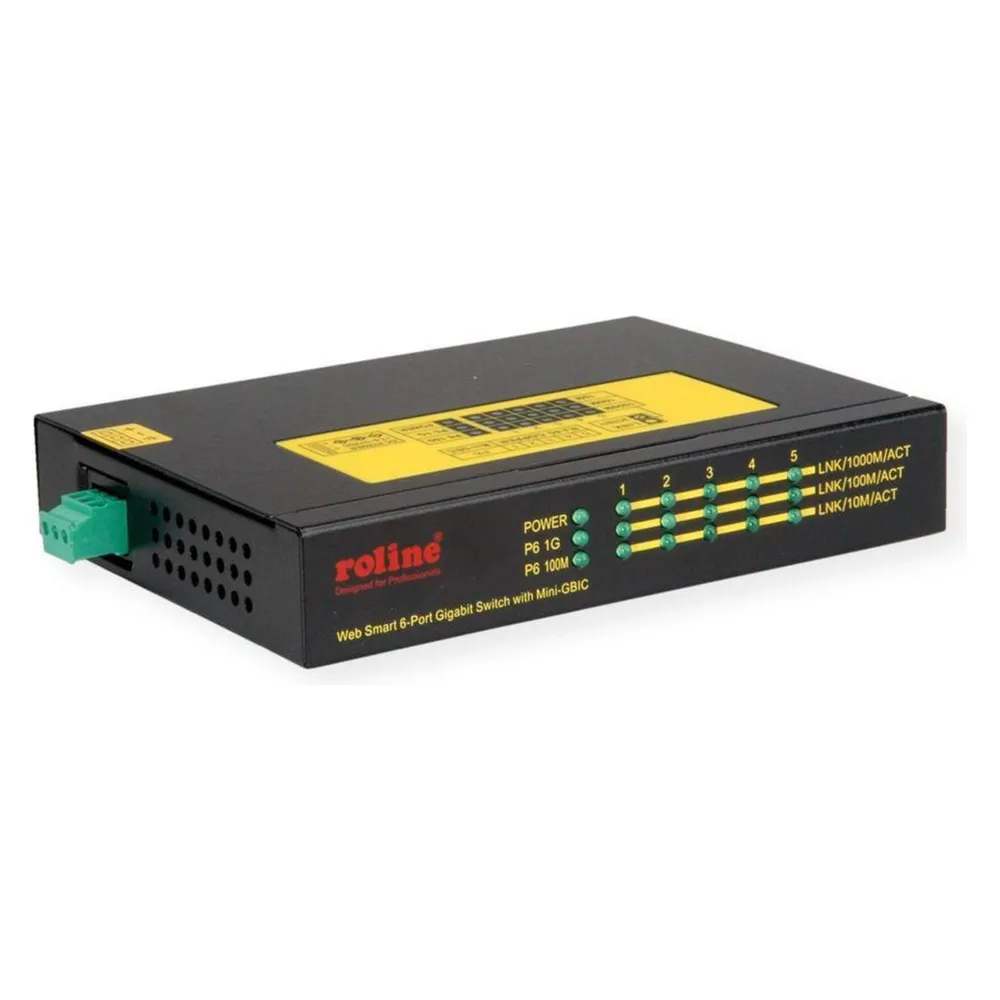 Roline Gigabit Ethernet Ind. Switch, 6x