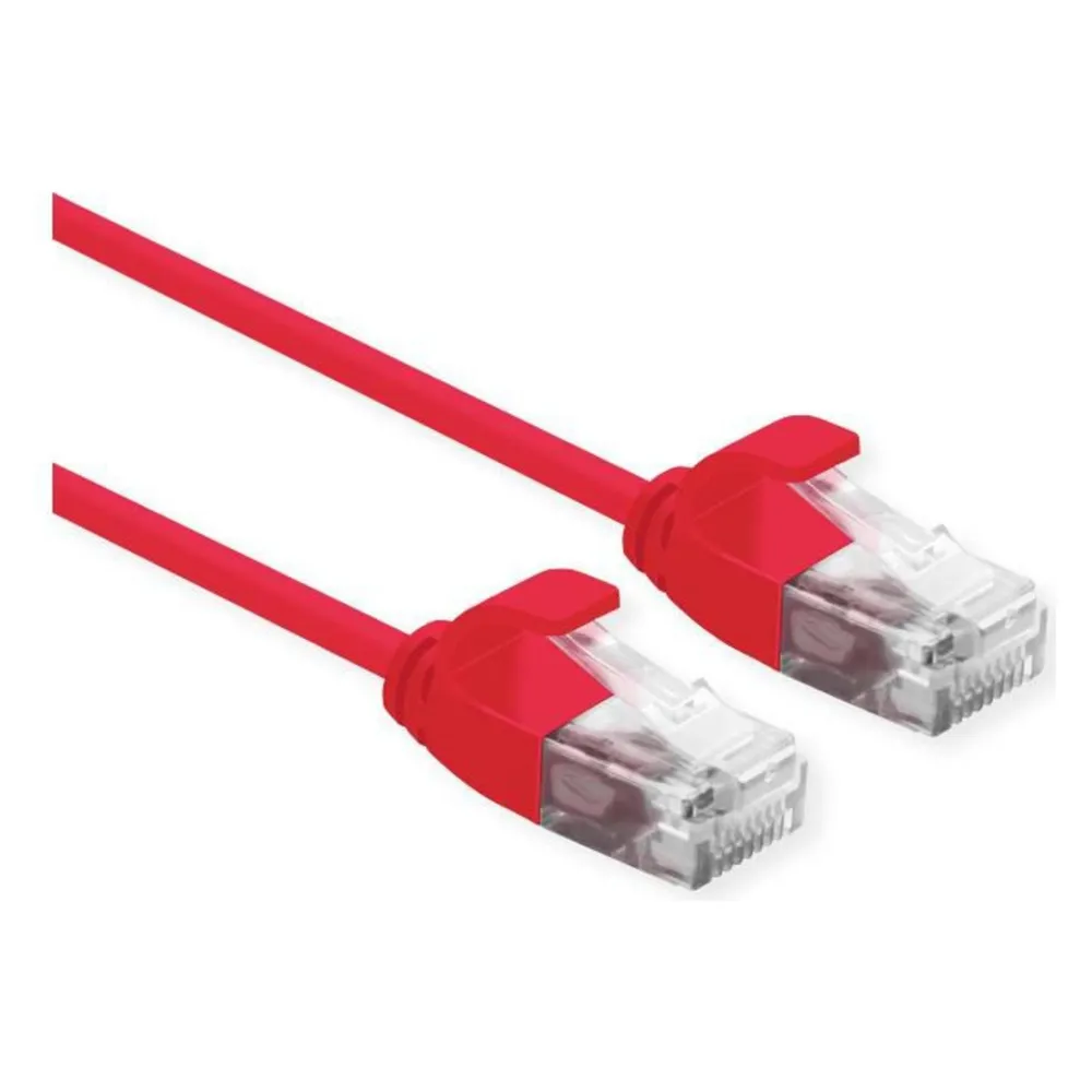 Roline UTP DataCenter Patchkabel Kat.6A, LSOH, slim, rot, 3 m