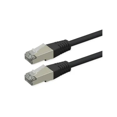 Netzwerkkabel Roline S/FTP Cat6 PoE 1,5 m Schwarz