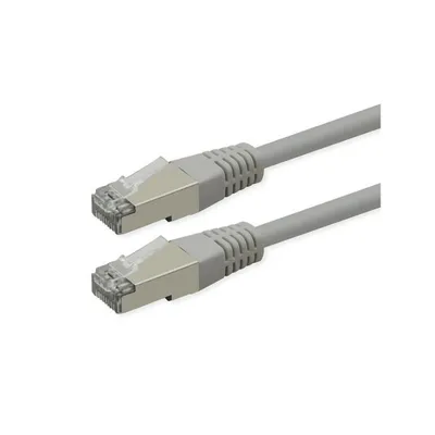 Netzwerkkabel ROLINE S/FTP Cat6 PoE 20 m grau