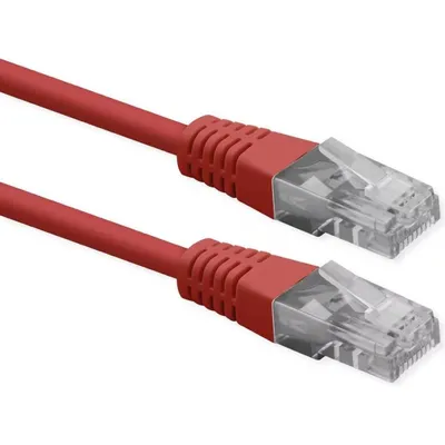 Patchkabel Roline Cat.6 UTP RJ45 1m Rot