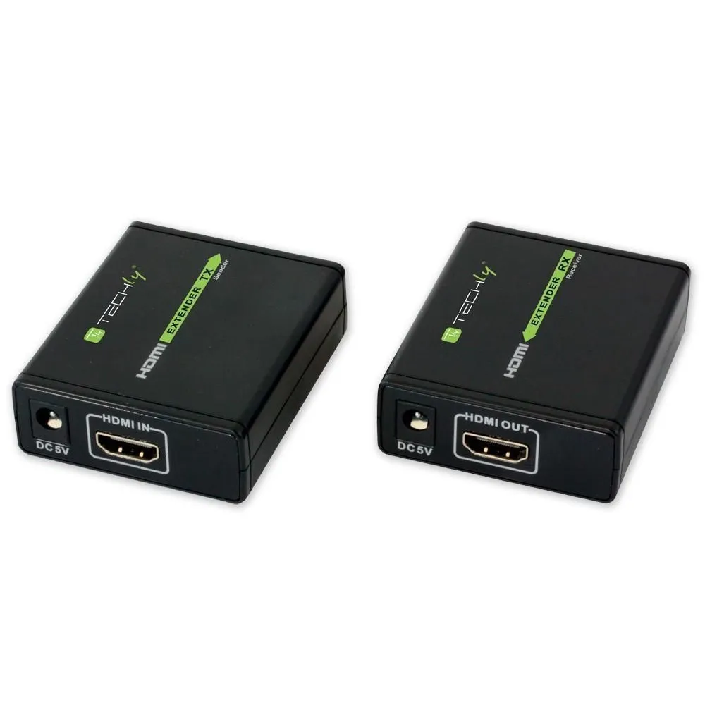 AV Extender Techly IDATA EXT-E70 1080p HDMI Cat6 60m 3D Schwarz HDCP