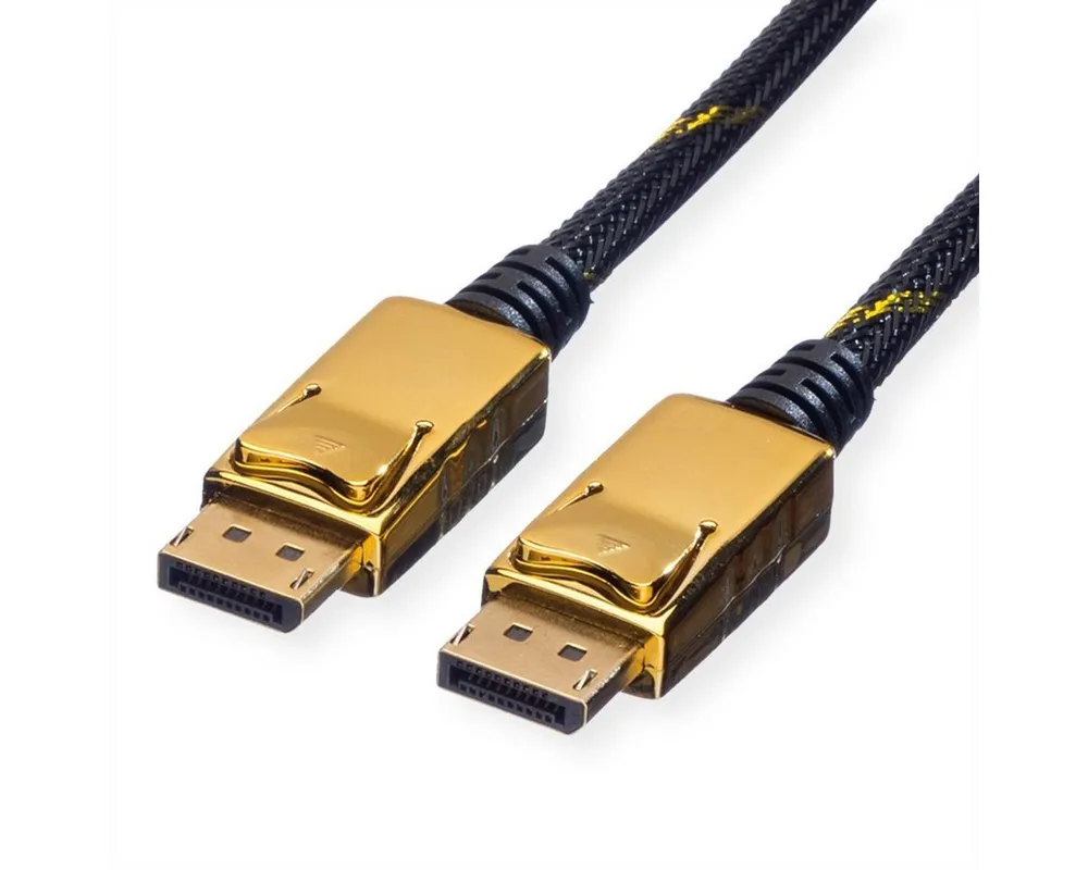 ROLINE GOLD DisplayPort Kabel, DP ST - ST Audio- & Video-Kabel, DisplayPort Männlich (Stecker), DisplayPort Männlich (Stecker) (500.0 cm)