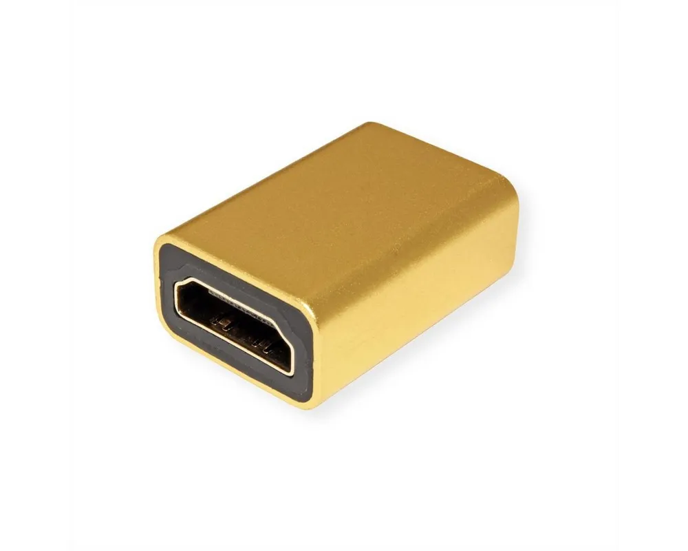ROLINE GOLD HDMI-Kupplung Buchse - Buchse Audio- & Video-Adapter HDMI Typ A Weiblich (Buchse) zu HDMI Typ A Weiblich (Buchse)
