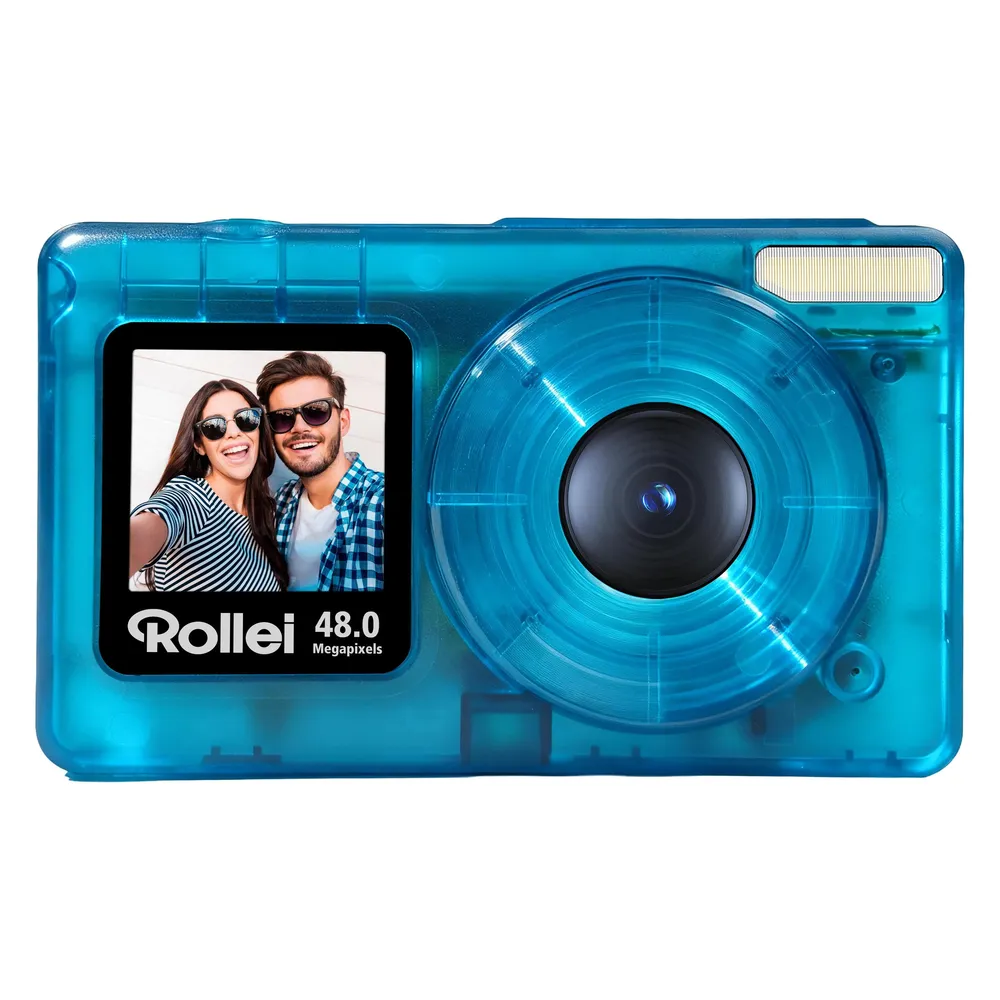 Compactline Pocket Transparent blue Kompaktkamera