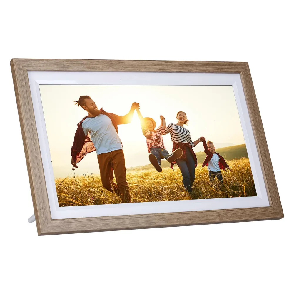 Digitaler Bilderrahmen Smart Frame WiFi 152 Holzoptik Eiche