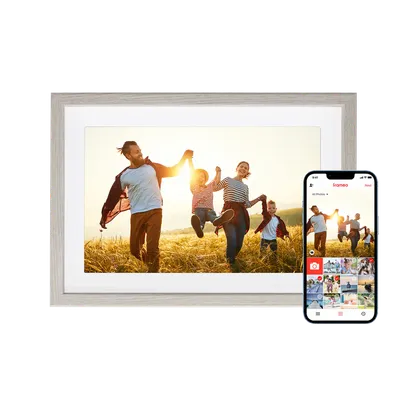 Smart Frame WiFi 108 Holzoptik Fichte Digitaler Bilderrahmen