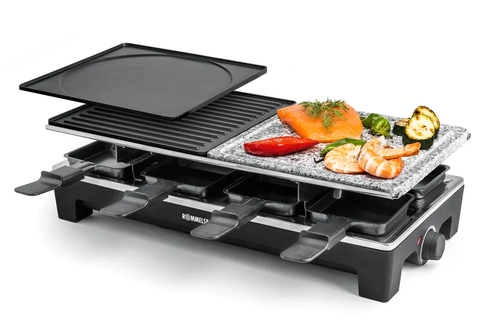 RCS 1350 schwarz/ Edelstahl Raclettegrill