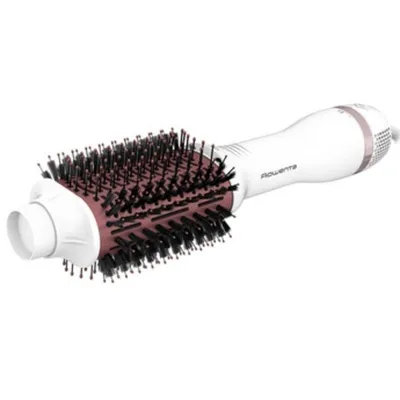 Warmluftbürste Rowenta CF6135F0 Keramik Ionen 220-240V Rosa Weiß Für Trockenes & Nasses Haar