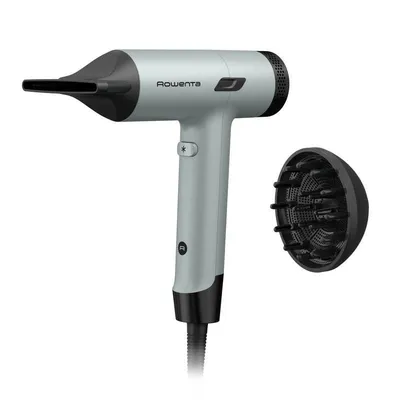 Ionen Föhn Rowenta Tiny HY7120 1600W 3 Temperaturstufen 3 Geschwindigkeiten Diffusor Schwarz Gruen