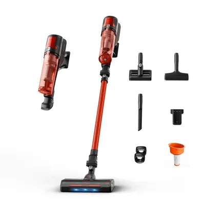 Akku Staubsauger Rowenta X-Force 8.80 RH1872 250W 60 Minuten Tierhaare 1L Rot