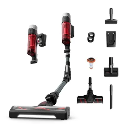 Akku Staubsauger Rowenta X-Force Flex 9.60 RH2098WO 250W 60 Minuten Turbo Schwarz Rot