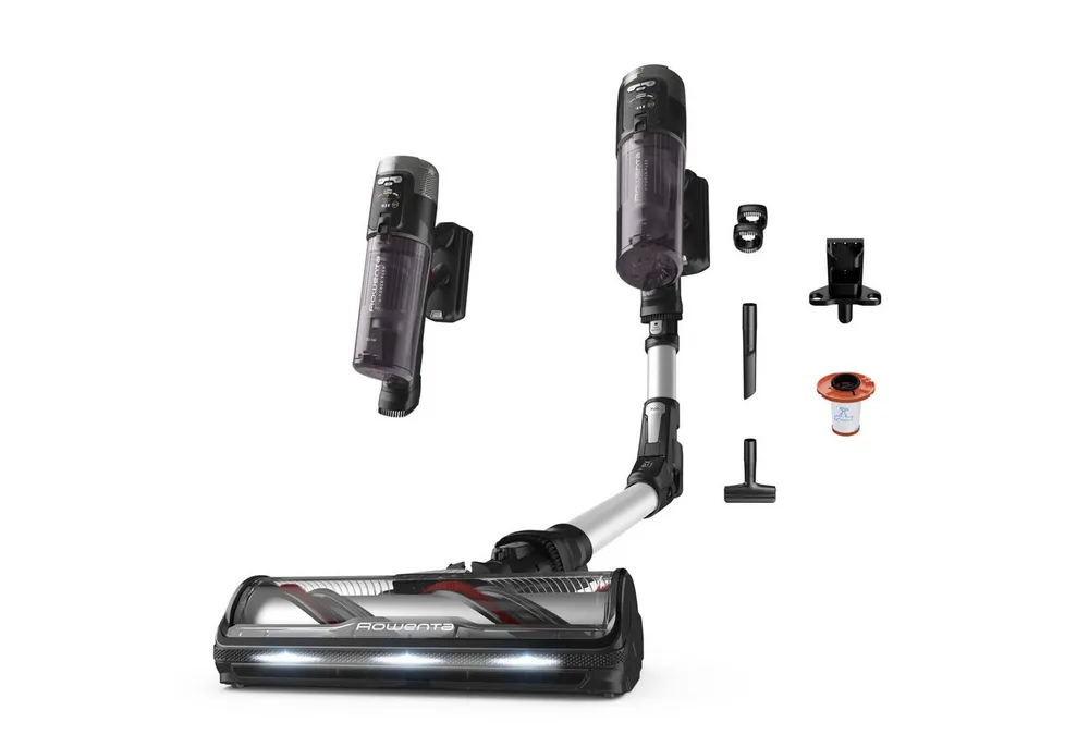 Rowenta Akku-Handstaubsauger 13.60 Allergy, hohe Saugleistung, ultraleicht, Flex-Gelenk, LED-Licht, 380 W, beutellos, sehr leicht, automatische Saugleistungsanpassung, RH9A36
