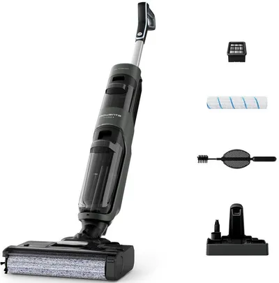 Rowenta Nass-Trocken-Sauger X-Clean 4, kabellos, 2-in-1 Staubsauger für alle Hartböden, 200 W, beutellos, kabellos, Selbstreinigungsfunktion, Schmutzerkennung, GZ5037