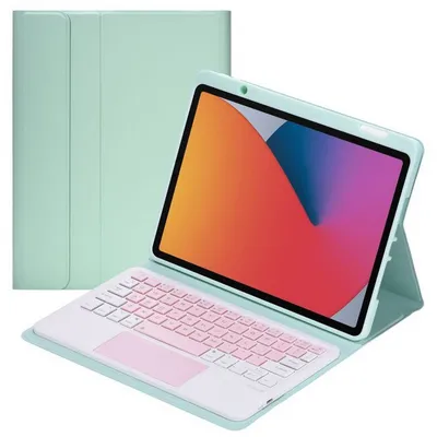 Royal Bailey B3011C Bluetooth-Tastaturhülle für iPad Air 4 (2020) 10.9/Pro 11 (2021/2020/2018), Grün