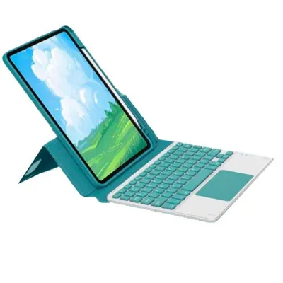 Hülle mit Bluetooth-Tastatur für iPad Pro 12.9 (gen3-6) Grün