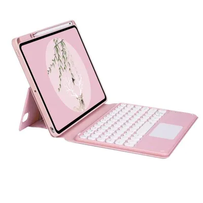 Hülle mit Bluetooth-Tastatur für iPad 9.7 Royal Bailey Sy006c-1 Rosa