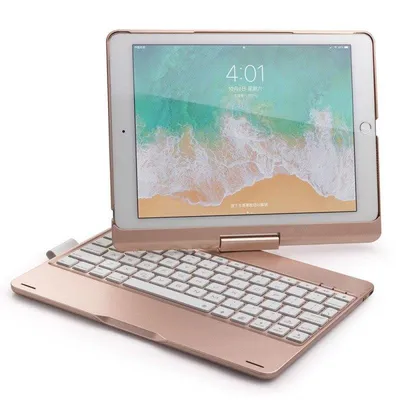 Hülle mit Bluetooth-Tastatur Royal Bailey F180as für iPad 2018&2017/Pro9.7/Air2/Air