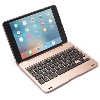 Hülle mit Bluetooth-Tastatur Royal Bailey F19a für iPad 2018/2017, Pro 9.7, Air 2, Air Gold