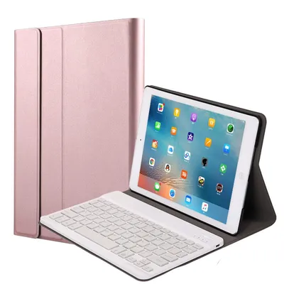 Royal Bailey FT1030 Bluetooth-Tastaturhülle für iPad Pro 9.7 (2018/2017) iPad Air/Air 2, Pink