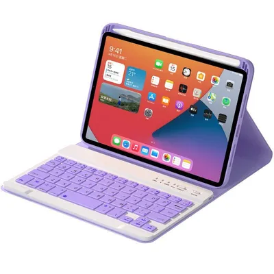 Royal Bailey HK006 Bluetooth-Tastaturhülle für iPad Mini 6 Lila