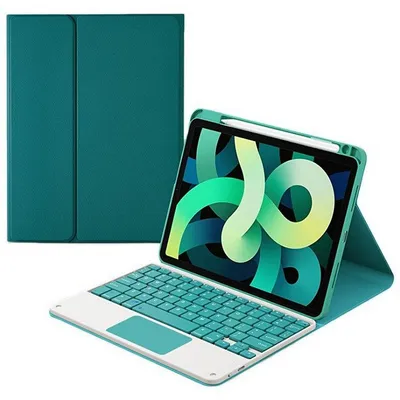 Royal Bailey HK102C Bluetooth-Tastaturhülle für iPad 10.2 (2021/2020/2019)/Air 10.5/Pro 10.5, Grün