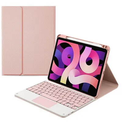 Royal Bailey HK102C Bluetooth-Tastaturhülle für iPad 10.2 (2021/2020/2019)/Air 10.5/Pro 10.5, Pink