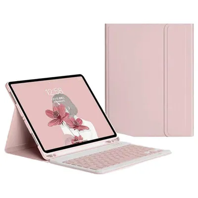 Hülle mit Bluetooth-Tastatur Royal Bailey Ps-x200 für Samsung Galaxy Tab A8 10.5" X200/x205 Rosa