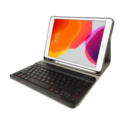 Royal Bailey Rk102d Hülle mit Bluetooth-Tastatur für iPad 10.2 (2021/2020/2019)/iPad Air 10.5/iPad Pro10.5 Schwarz