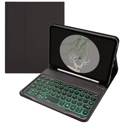 Royal Bailey TS006D Bluetooth-Tastaturhülle, Englisch, QWERTY, USA, für iPad Mini 6, Schwarz