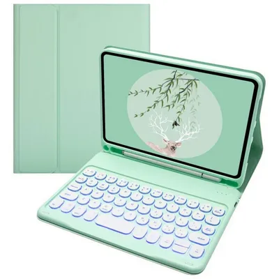 Royal Bailey TS006D Bluetooth-Tastaturhülle für iPad Mini 6, US-Englisch, QWERTY, Grün