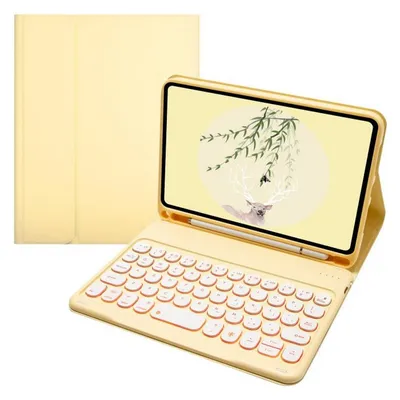 Royal Bailey TS006D US-Englisch QWERTY Bluetooth-Tastaturhülle für iPad Mini 6 (Gelb)