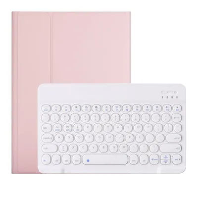 Royal Bailey YM12 Bluetooth-Tastaturhülle für iPad 10.2 (2021/2020/2019)/Air 10.5/Pro 10.5, Pink