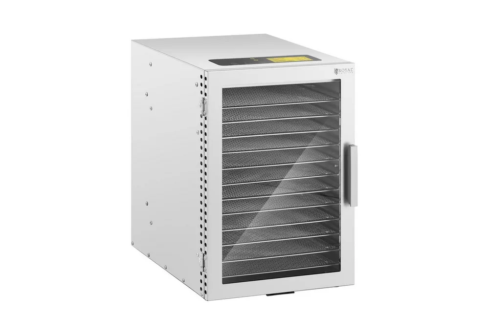 Royal Catering Dörrautomat Dörrgerät Obsttrockner Dörrapparat Dehydrator Obst 800 W 12 Etagen 800 W