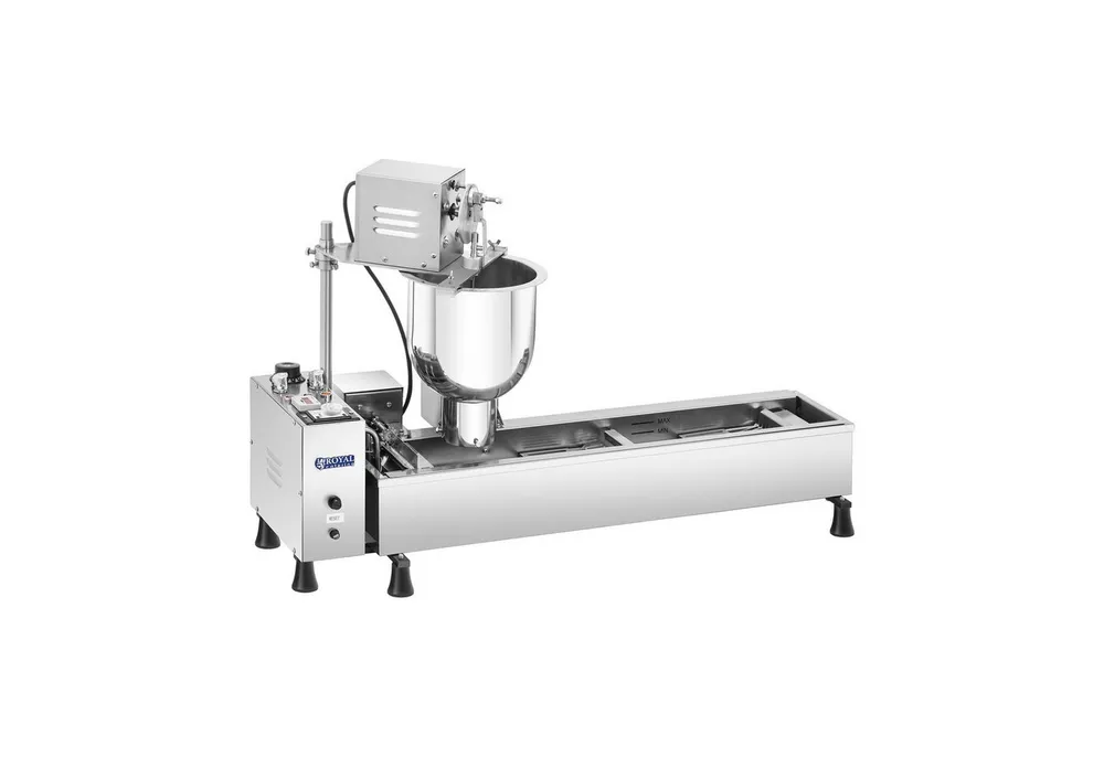 Royal Catering Donut-Maker 10 L Donut Maschine 450 Donuts/h Donutmaschine Profi Vollautomatisch, 3000 W