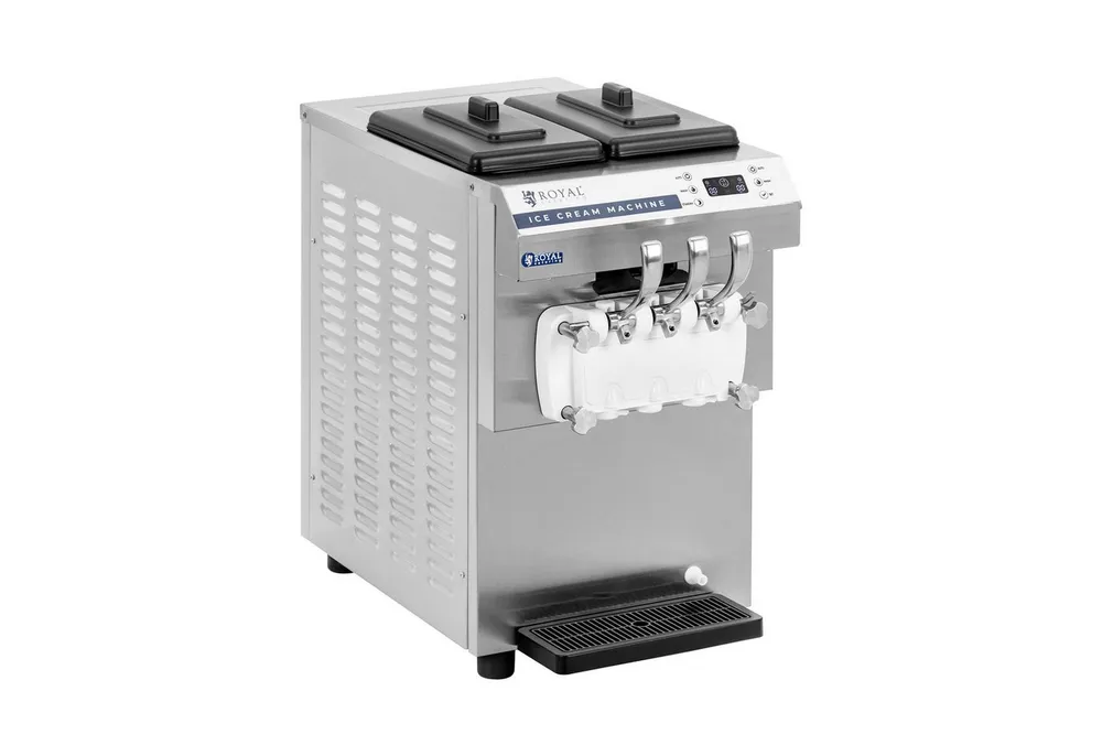 Royal Catering Eismaschine Softeismaschine 16 l/h 1350W LED Sorbet Frozen-Yoghurt-Maschine Gastro, 1350 W