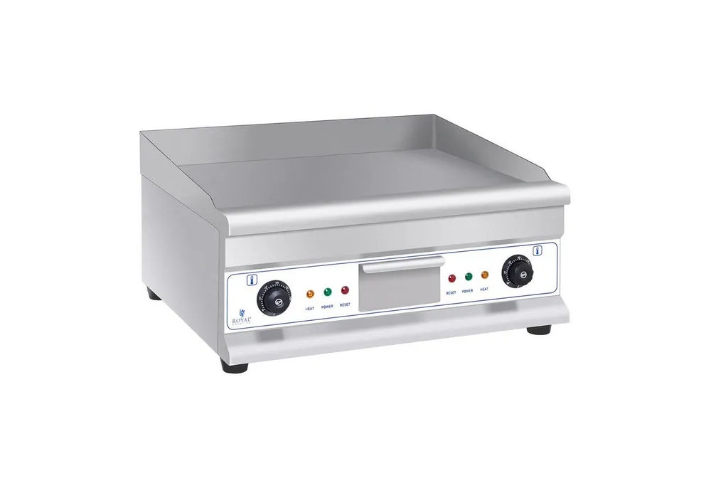 Royal Catering Elektrogrill Doppel Grillplatte 60 cm Elektro Bräter Kontaktgrill 2 x 3.200W Gastro, 6400 W