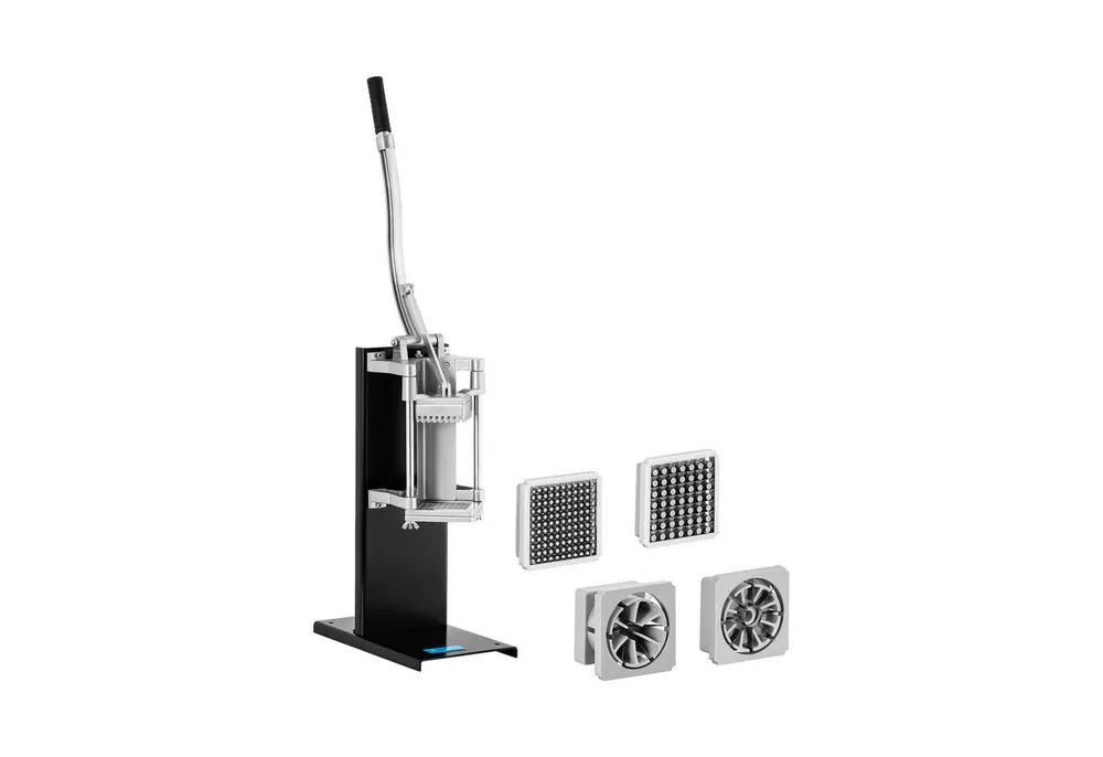 Royal Catering Gemüseschneider Multifunktionsschneider Pommesschneider Obstschneider 5 Messer