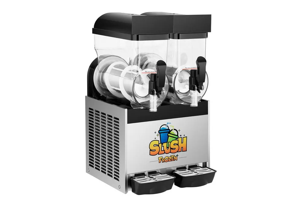 Royal Catering Slush-Eismaschine 2 x 12 L Slushmaschine Eismaschine Softeis Slusheis Gastronomie, 770 W