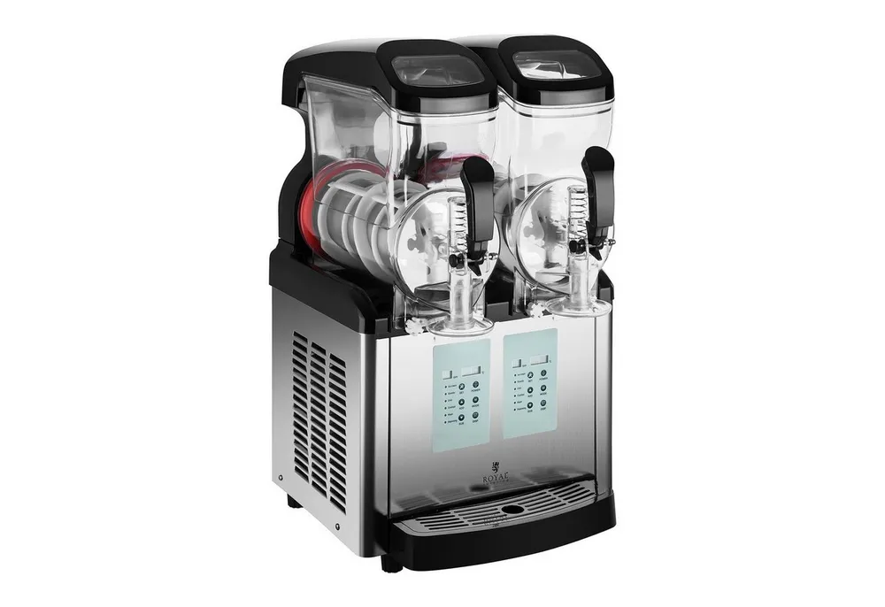 Royal Catering Slush-Eismaschine Slush-Maschine - 2 x 6 Liter - -20 °C - Ice-Cream-Funktion, 450 W